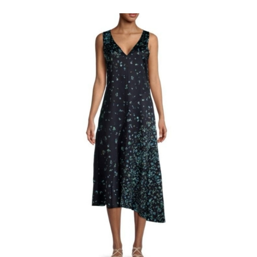 Elegant Black Floral Dress from Vince
